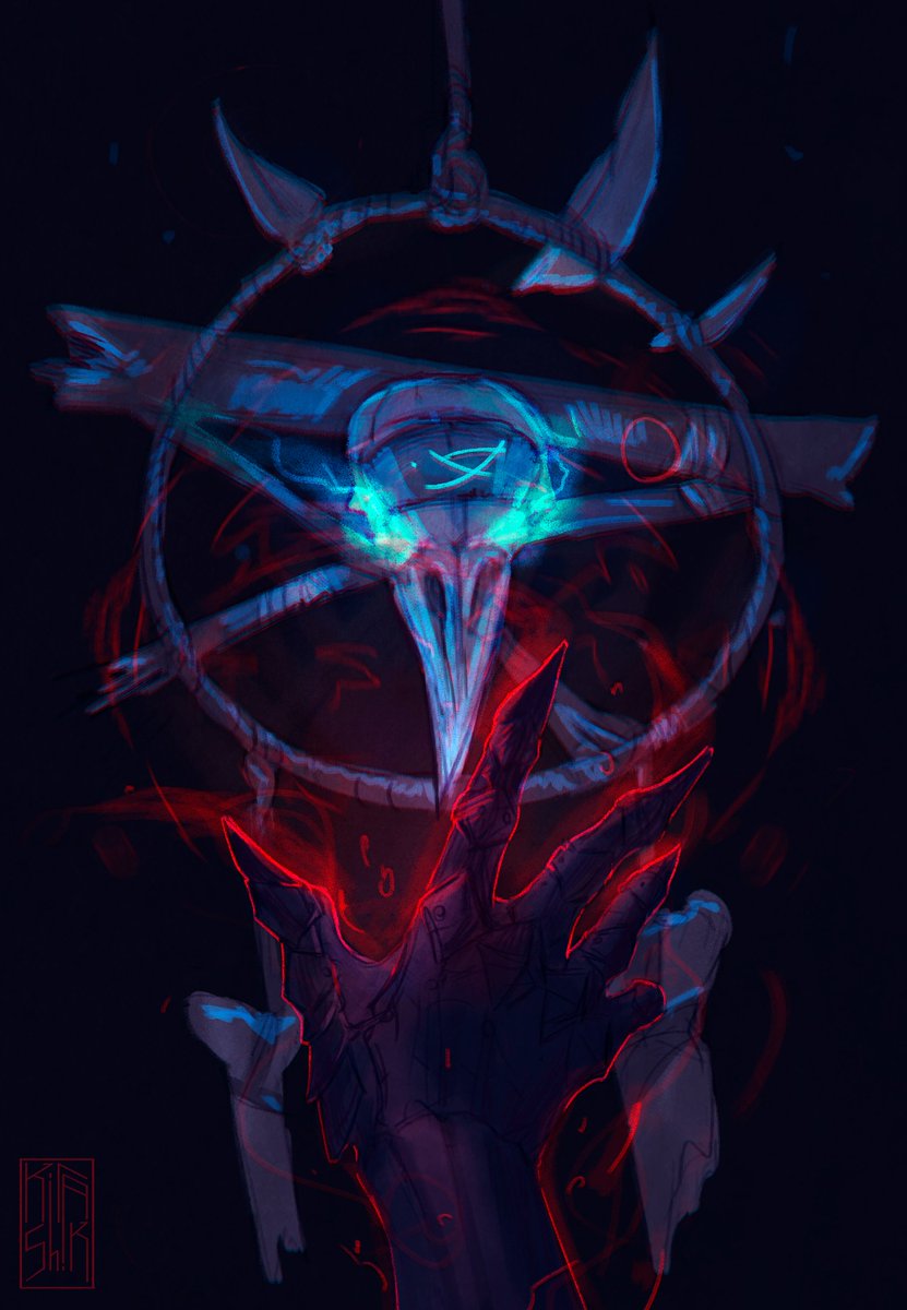 I was sorting through folders of drawings and found a couple of old sketches of my DK Souldrinker from <a href="/Warcraft/">World of Warcraft</a>. She's still trying to remember who she was in her previous life 👌