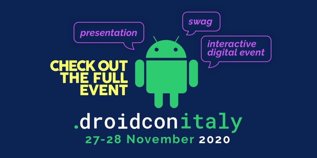 Droidconit's tweet image. Access to all the droidcon Italy presentations - Cyber Monday Special - €9 for on-demand access to ALL of the presentations, starting midnight tonight!

#droidconit #directtoyourdevice #AndroidConnected