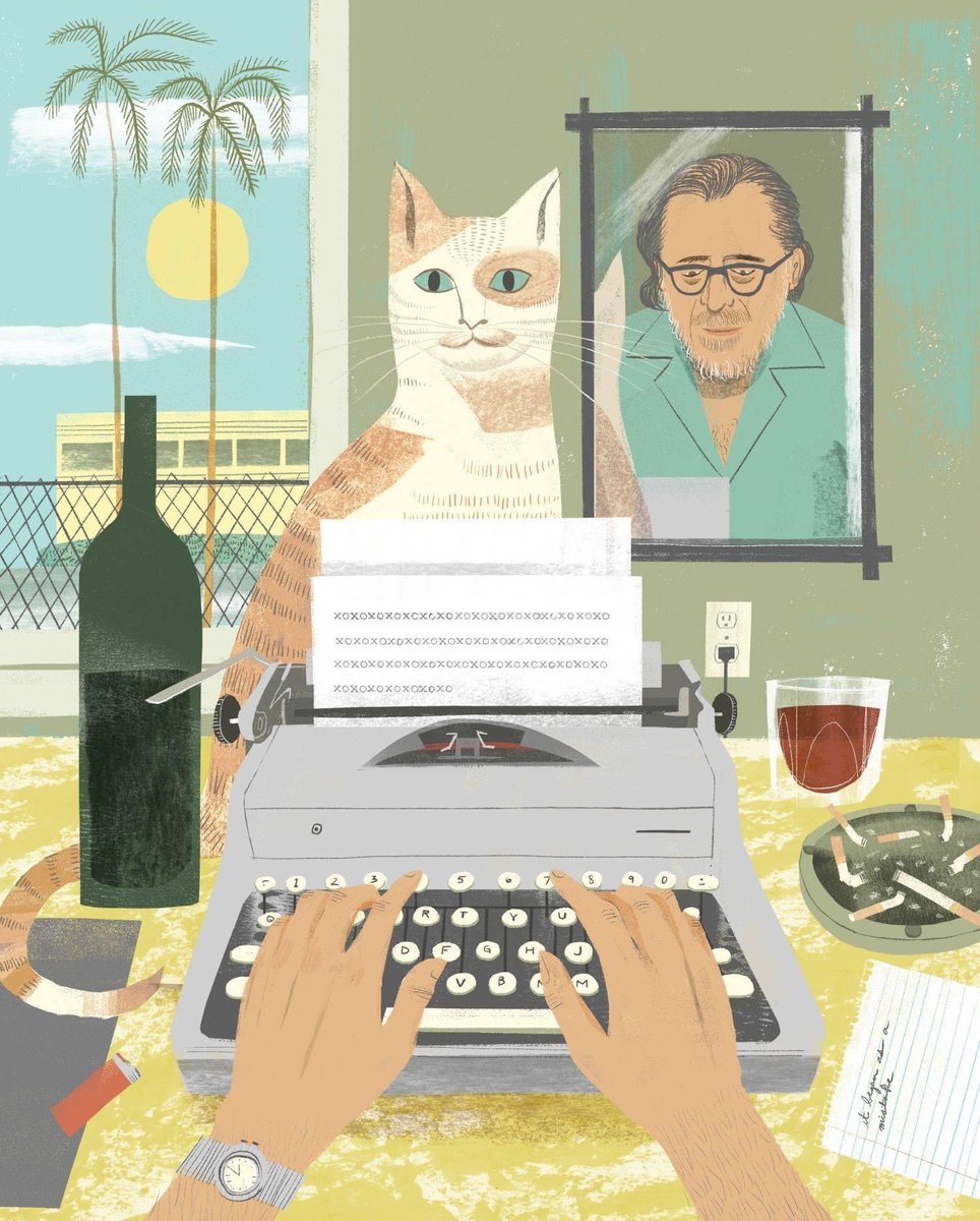 consultant4art's tweet photo. Illustration by #SamKalda, represented by @folioart 
View more work here: https://t.co/dFJbmTwToi
#bukowski #cats #qotd #writing #poetry #cat #animals #charlesbukowski
#characterart #graphicsart #conceptart #directoryofillustration #conceptualillustration #digitalillustrator https://t.co/KRt9WCWegP