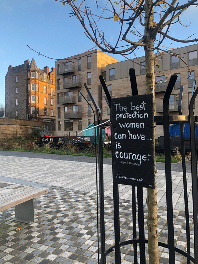 Union Canal, Edinburgh :  #WomenWontWheest