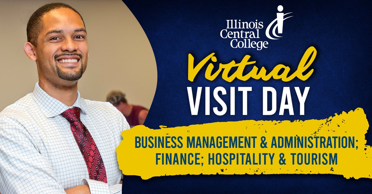 IllinoisCentral's tweet photo. Interested in accounting, culinary arts, or business? Explore careers in these fields and more during the Virtual Visit Day on Thursday, Dec. 3 at 9 am. Register today at https://t.co/ZMwKQOGpQr
#icc #smartchoice #visitdays https://t.co/eRwix4D5FD