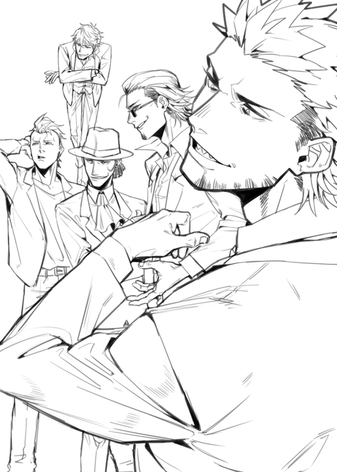 唐突に線画を投げてみる。まともな線画これくらいしかなかったのですが、塗り絵にでも使ってやってください。そして、オレに見せてください← 