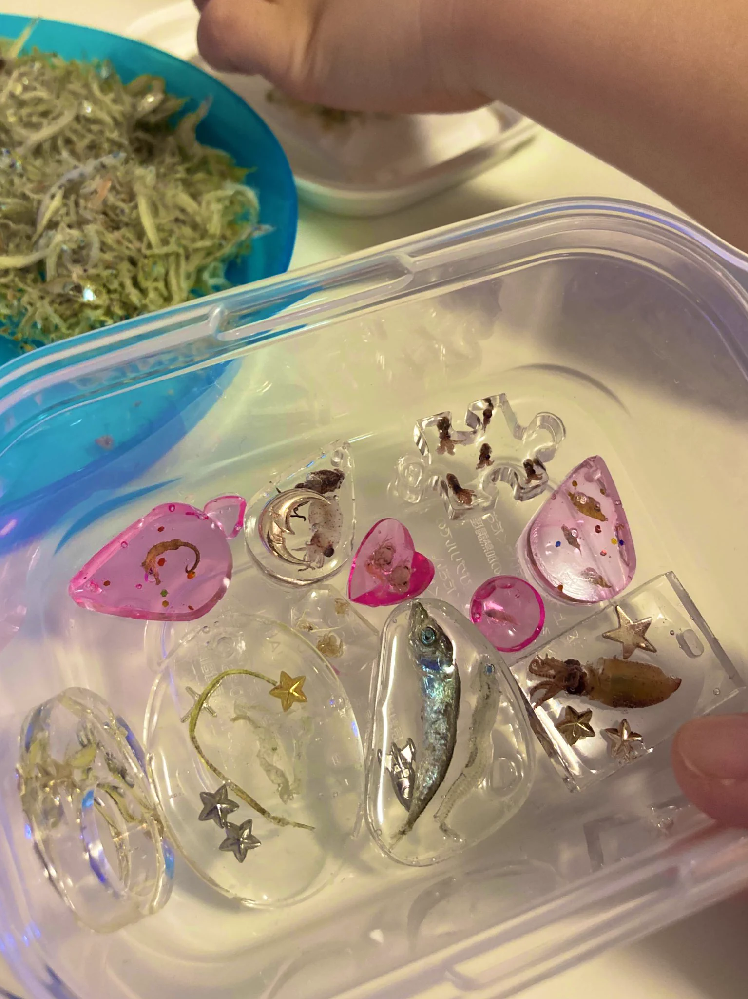 @cso2426 ちりめんモンスターの世界に魅せられて思わずレジンに閉じ込めてしまいました…✨ 