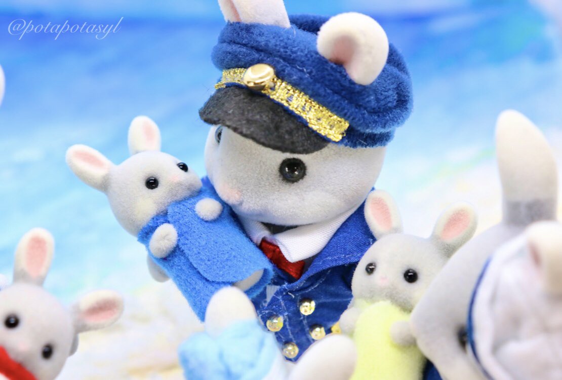 シルバニアファミリーしおかぜウサギファミリーみつご - 人形本体 