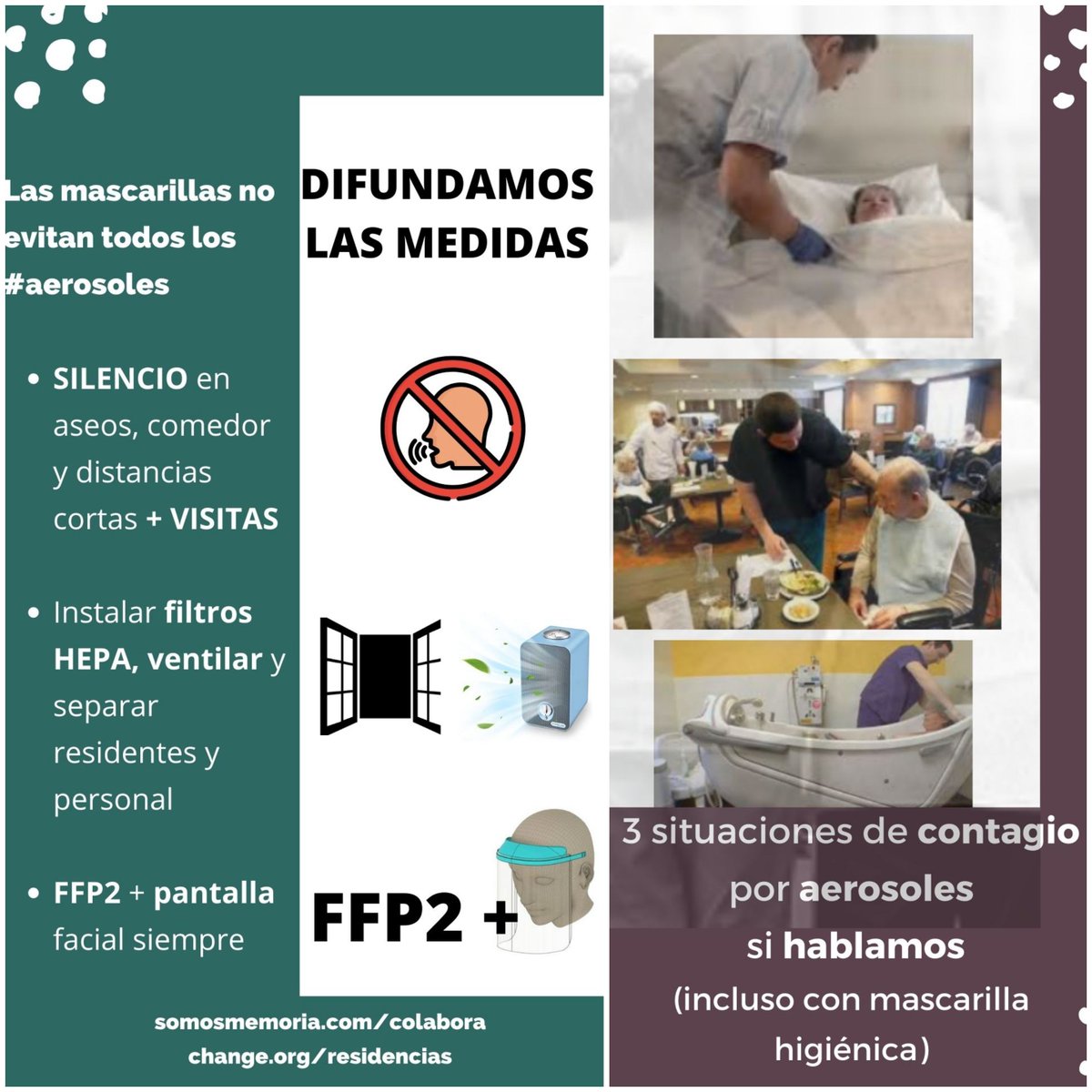 lafabricainnova's tweet photo. Familiares de #residencias: ¿nos ayudáis a difundir estas medidas para evitar contagios los próximos días? 

Las residencias pueden ir más rápidas que los protocolos: evitemos contagios por #aerosoles + visitas seguras.

Contáis con nuestro apoyo a las 12!! https://t.co/XWKAFEBiAs