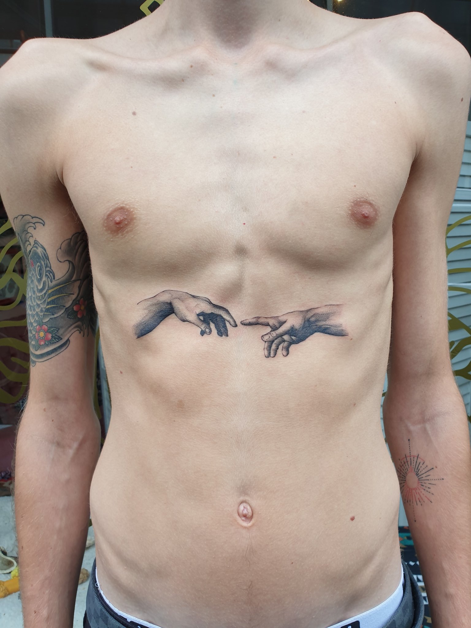 Tattoo Ideas  The Original Sin  Creation of Adam Tattoo by
