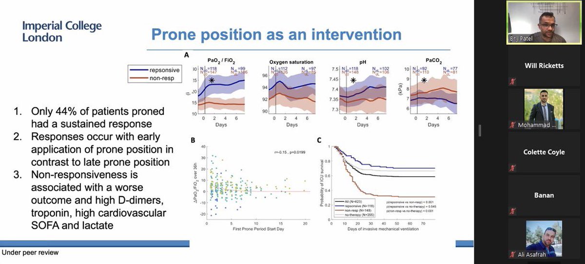 Great to see some evidence from <a href="/doctorbrijpatel/">THE Dr Patel</a> for proning too, followed up with a note of caution that it doesn’t work for everybody perhaps due to inflammation and thrombosis. #IsolatedButTogether