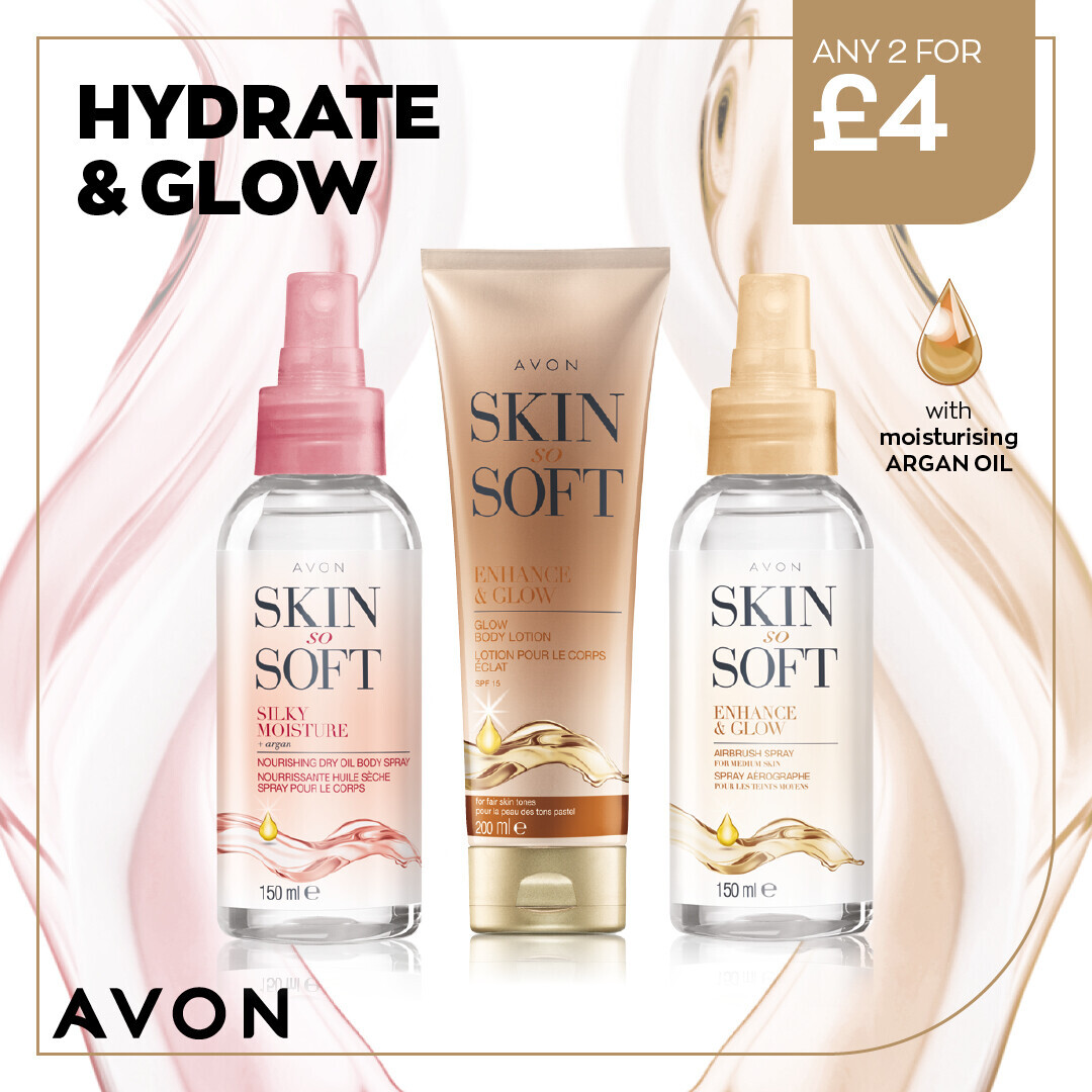 RachelCapper2's tweet image. Skin So Soft is one of Avon's bestsellers. 
There's lots to choose from and they are on a special offer that's buy any 2 for £4.
#SkinCareRoutine #SkinCareProducts
wu.to/bJfIrt