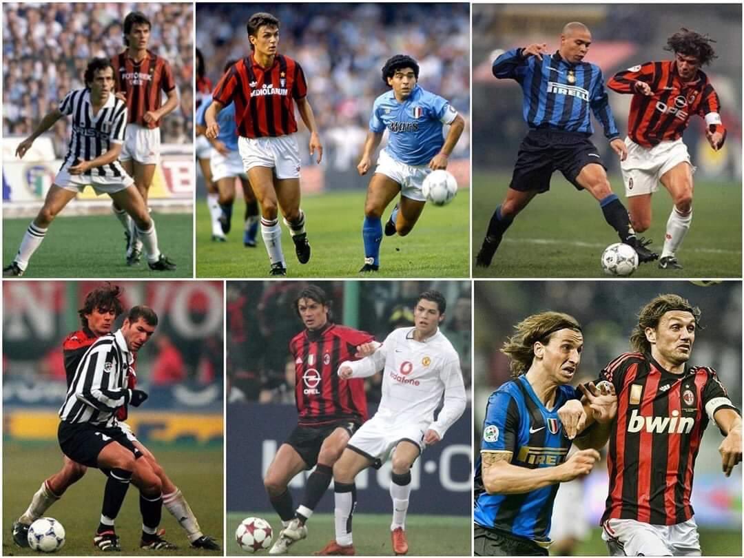 RemarksFootball's tweet photo. 🇮🇹 Maldini's career was so long that he defended against Platini, Maradona, Ronaldo, Zidane, Cristiano and Ibrahimovic.

The greatest defender of all time. 🙌 https://t.co/6ICfVMugOw