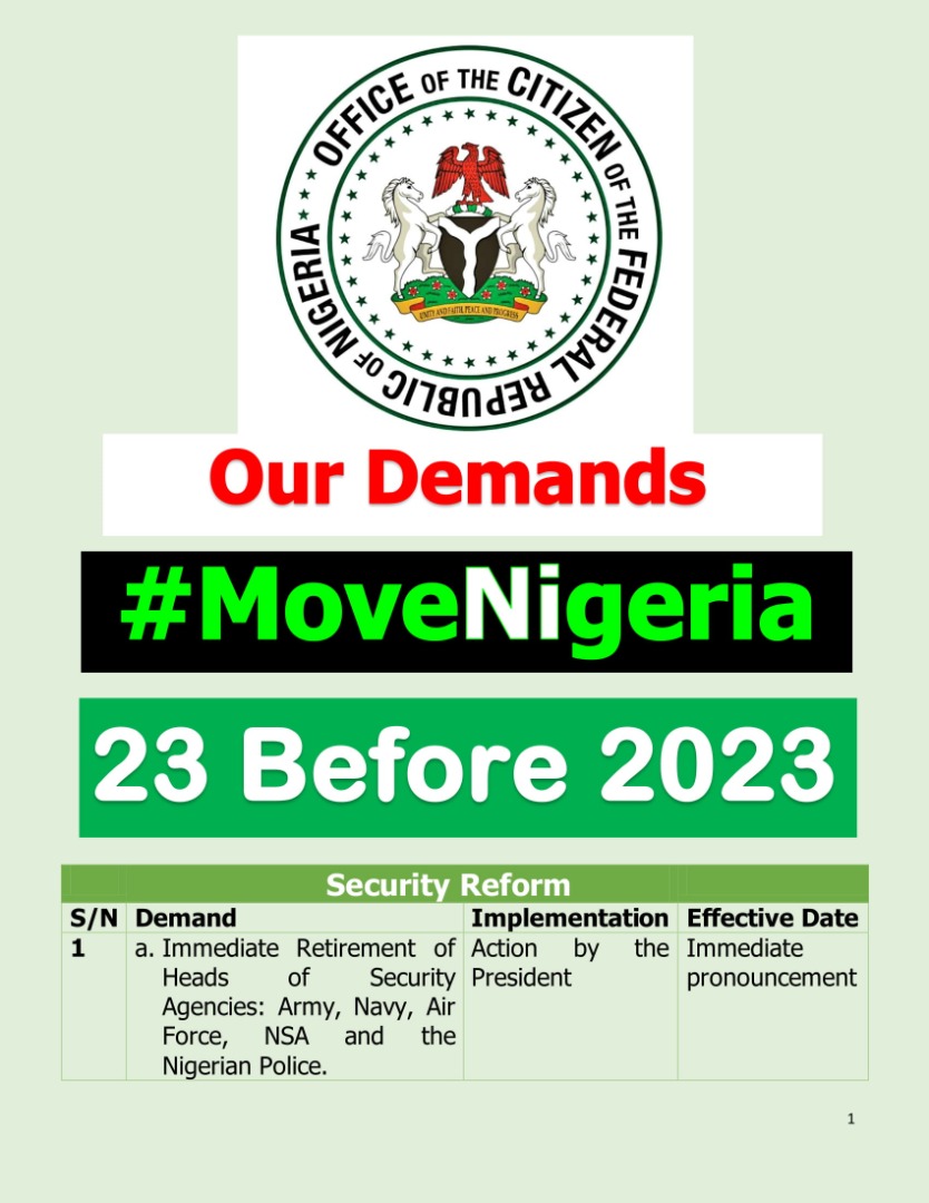 OfficialMBForum's tweet photo. #23Before2023 #EndSARS #EndBadGovernanceinNIGERIA #MoveNigeria https://t.co/6c4LyWvK0g