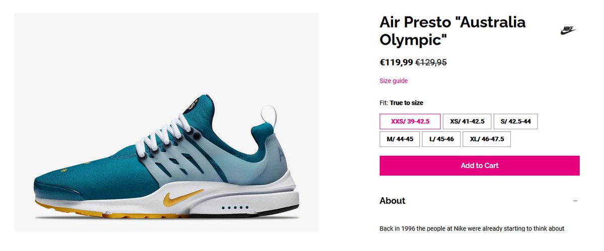 nike air presto fit true to size