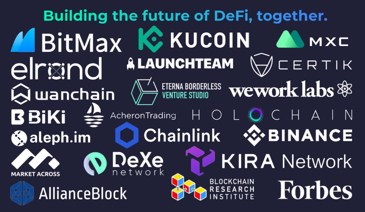 Partners, all have a common goal of building a sustainable future of DeFi. Since a picture speaks a thousand words…See the full overview here:  https://www.orionprotocol.io/partners 