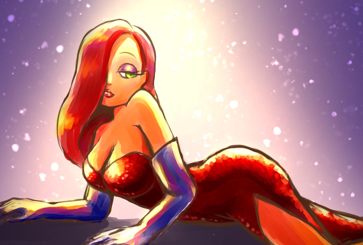 「ロジャー・ラビット」よりジェシカ・ラビットらくがき