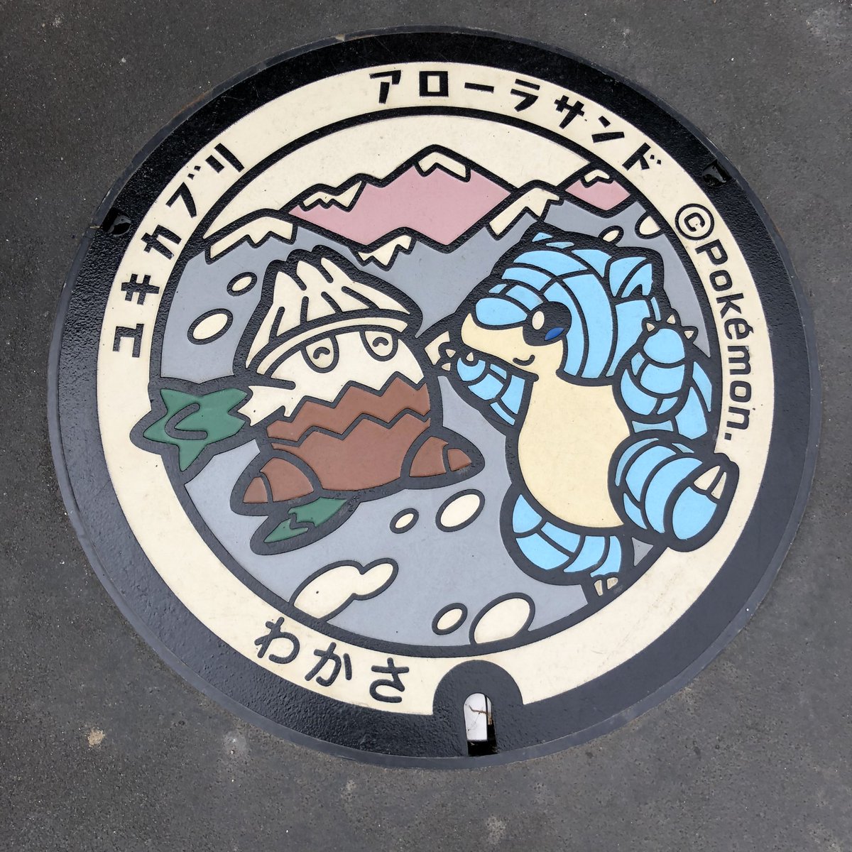 Piyo ぴよ 道の駅立ち寄ったらアローラサンドとユキカブリのマンホールがあった 可愛い 道の駅 道の駅若桜 ポケモンgo Pokemongo アローラサンド ユキカブリ ポケモンマンホール ポケモンマンホール鳥取 Pokemonmanhole Tottori