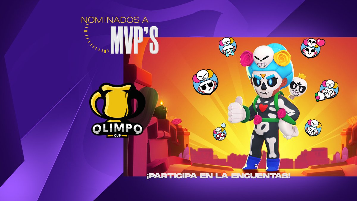 OlimpoCupGG's tweet photo. #BrawlStars x ¡NOMINADOS!

Tras finalizar los cuartos de final, le traemos las votaciones para elegir al mejor jugador de cada región.

Vota bien. 😉 https://t.co/ixc3S0CKGm