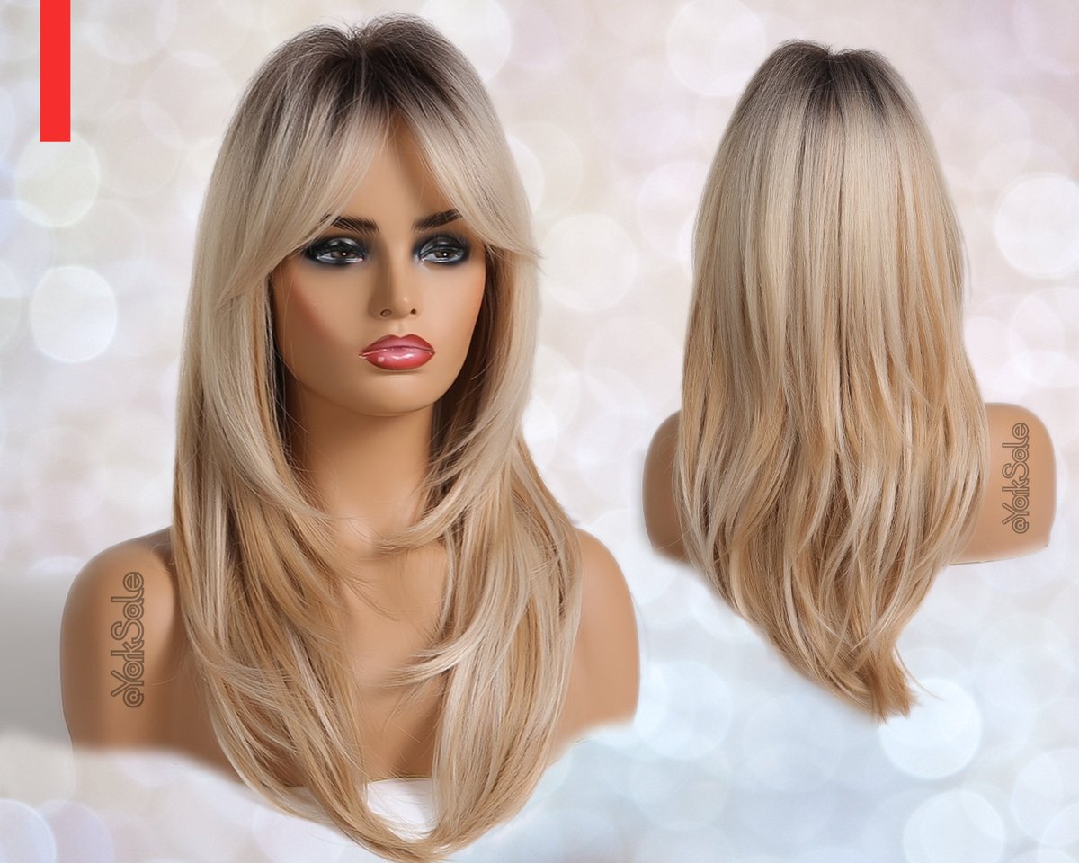 yorksale's tweet photo. Blonde Synthetic Wigs with Bangs for Black and White Women | Natural Look Hair Wigs | Heat Resistant | Ombre | Dark Roots https://t.co/kzErIKQg8E #syntheticwigs #hairextension #wigs #wigswithbangs #wigsforwomen #longhair #hair #synthetichair #blondewig #yorksale https://t.co/m4bblvdZaS