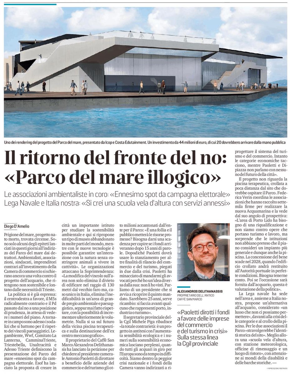 2021Trieste's tweet photo. Parco del mare si conferma assieme al Porto Vecchio un odei temi cardine della classifica sui temi della prossima campagna elettorale #trieste2021 #trieste https://t.co/4MCU7JFdDo