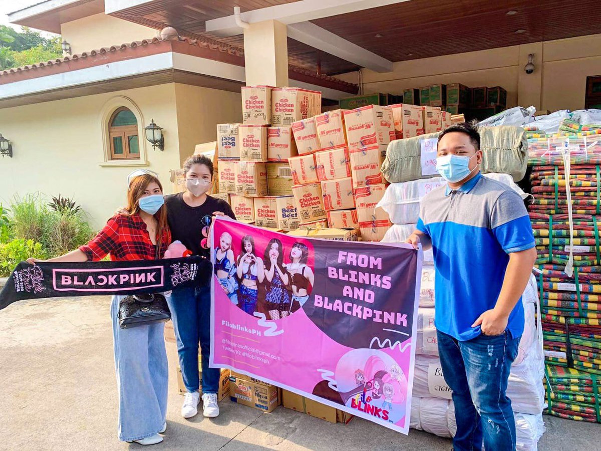 Super touching that these K-Pop fans are doing their share through our office's relief efforts for typhoon victims. 

Thank you very much @YedamStarIntl (supporters of Bang Yedam of TREASURE) and @filoblinksph (fans of Blackpink) for your generosity❤️