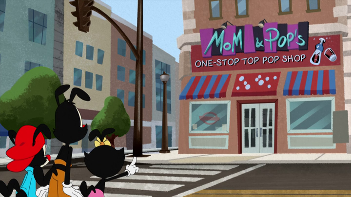 Jonathanttdila's tweet photo. The last episode of the new #Animaniacs features a homage to @Galcos 's Soda Pop Stop. As soon as the episode started talking about hard to find soda, I knew the writers/animators were going to take us to Glendale. Galco's looks nothing like Mom &amp; Pop's One-Stop Top Pop Shop. https://t.co/rOoZ9Ag9k8