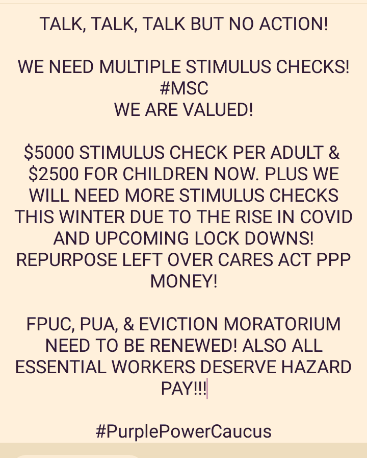 reneeconner71's tweet photo. @senatemajldr @SenSchumer @SPEAKERPELOSI @stevenmnuchin1 https://t.co/a5MbM25BjA