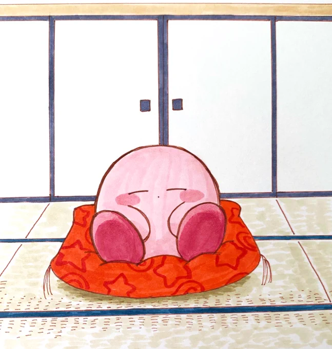 座。
#カービィ #イラスト #コピック #kirby #illust #copic 