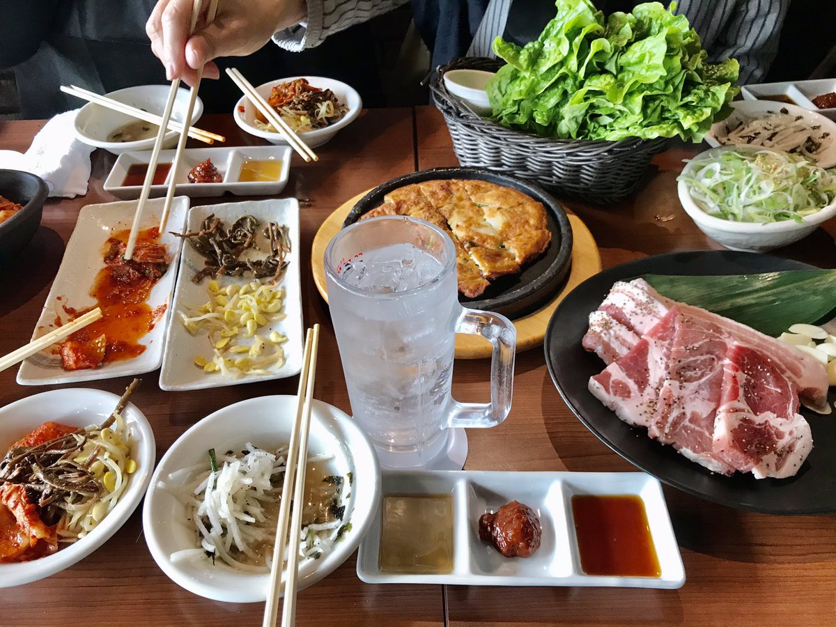Kazu Nagoya 金山ソウル 韓国料理サムギョプサルランチ会 11 22 T Co Xlkit1gyrk Youtubeより 金山ソウル サムギョプサル