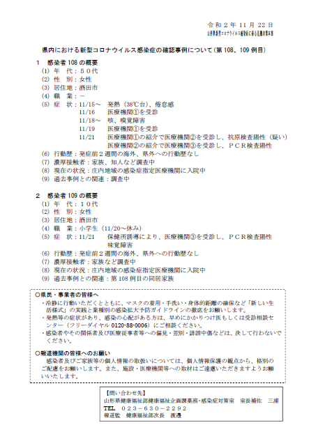 県 コロナ ウイルス twitter 山形