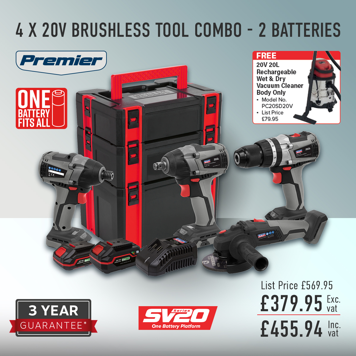 Sealeytools's tweet photo. Quality, stylish, lightweight tools with composite housing and soft grip.
Have a look on our website for contents https://t.co/PsMiijfdZ5
#Sealey #SealeyTools #Cordless #Lightweight #Rechargeable #BrushlessMotor #PowerTools #Sparkless #Torque #OneBatteryFitsAll #NewLines https://t.co/4ULOf4uVqY