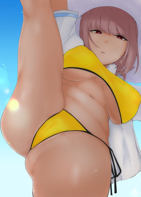 何回か上げては消した水着婦長… 