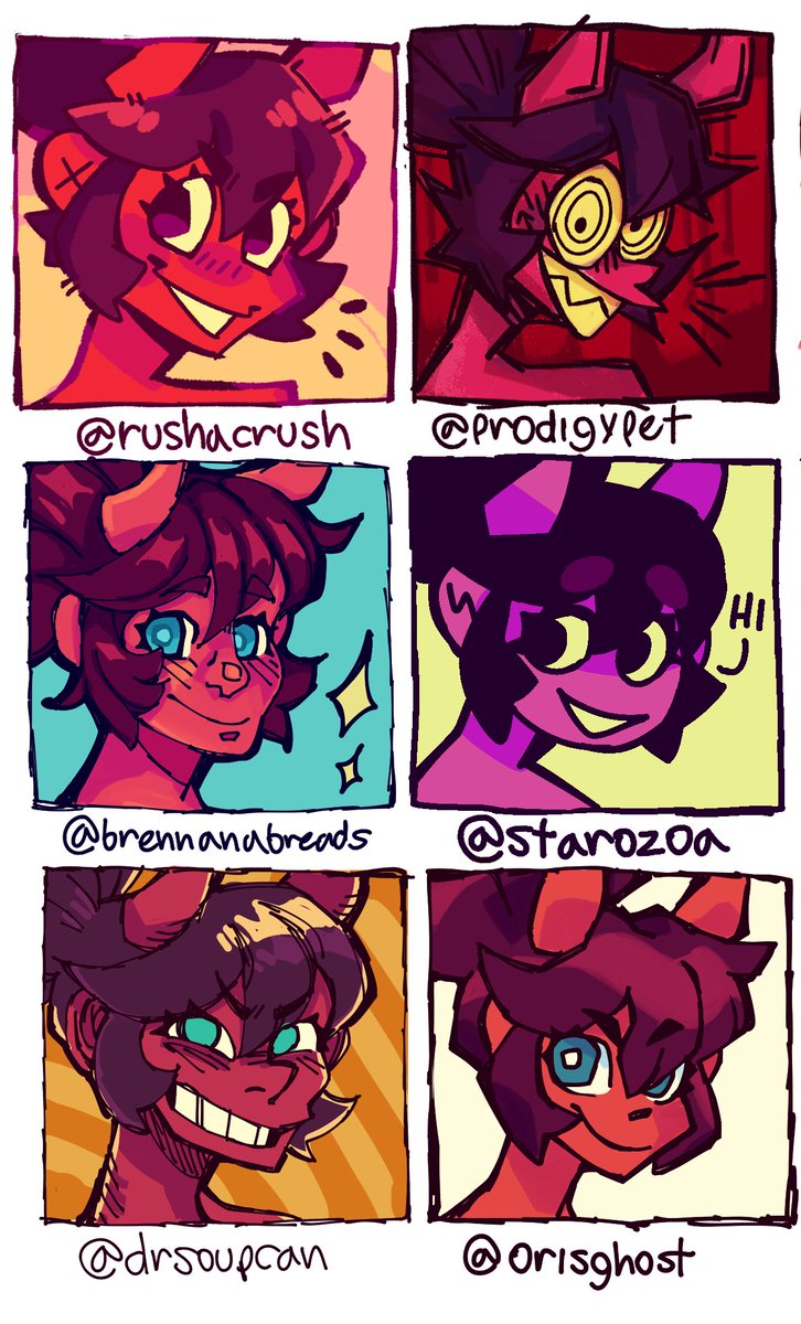 finally done with the draw in a mutual's style challenge! my hand hurts from drawing but it was so fun you all have such nice art styles 