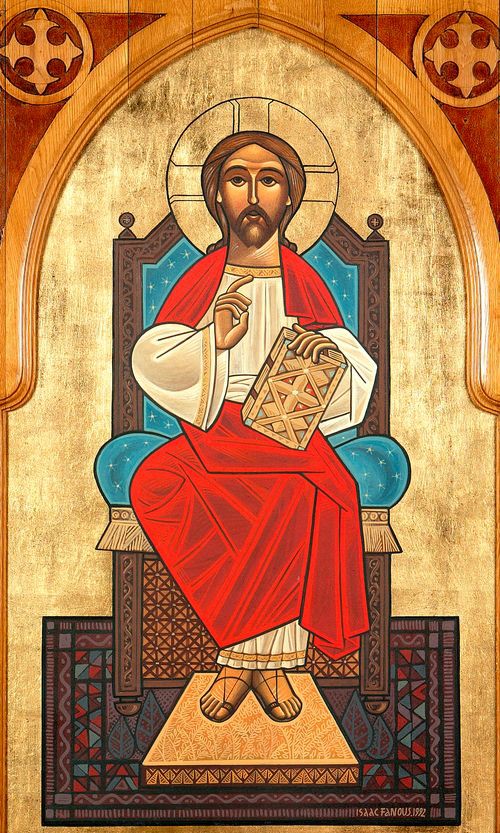 Blessed Sunday everyone. 

"The King will reply, ‘Truly I tell you, whatever you did for one of the least of these brothers and sisters of mine, you did for me." Matthew 25: 40

Icon by Coptic icon artist Isaac Fanous.
#ChristtheKingSunday 👑