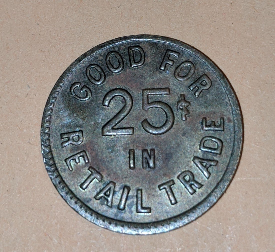 #Saturdaynightcoinshow
Token
Weed Lumber Company 
Weed, CA
circa 1920