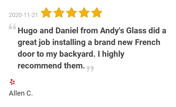 AndysGlassMurr's tweet photo. New 5.0-star Review: "Hugo and Daniel from Andy's Glass did a great job installing a brand new French door to my... https://t.co/fVTjm21BSX