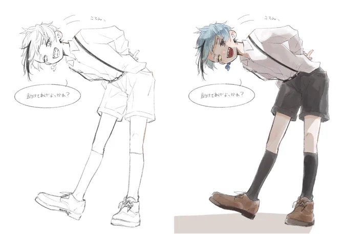 #皆さん線画と塗った後を見せてください
割と頑張った線たち(ほぼ絵チャ) 