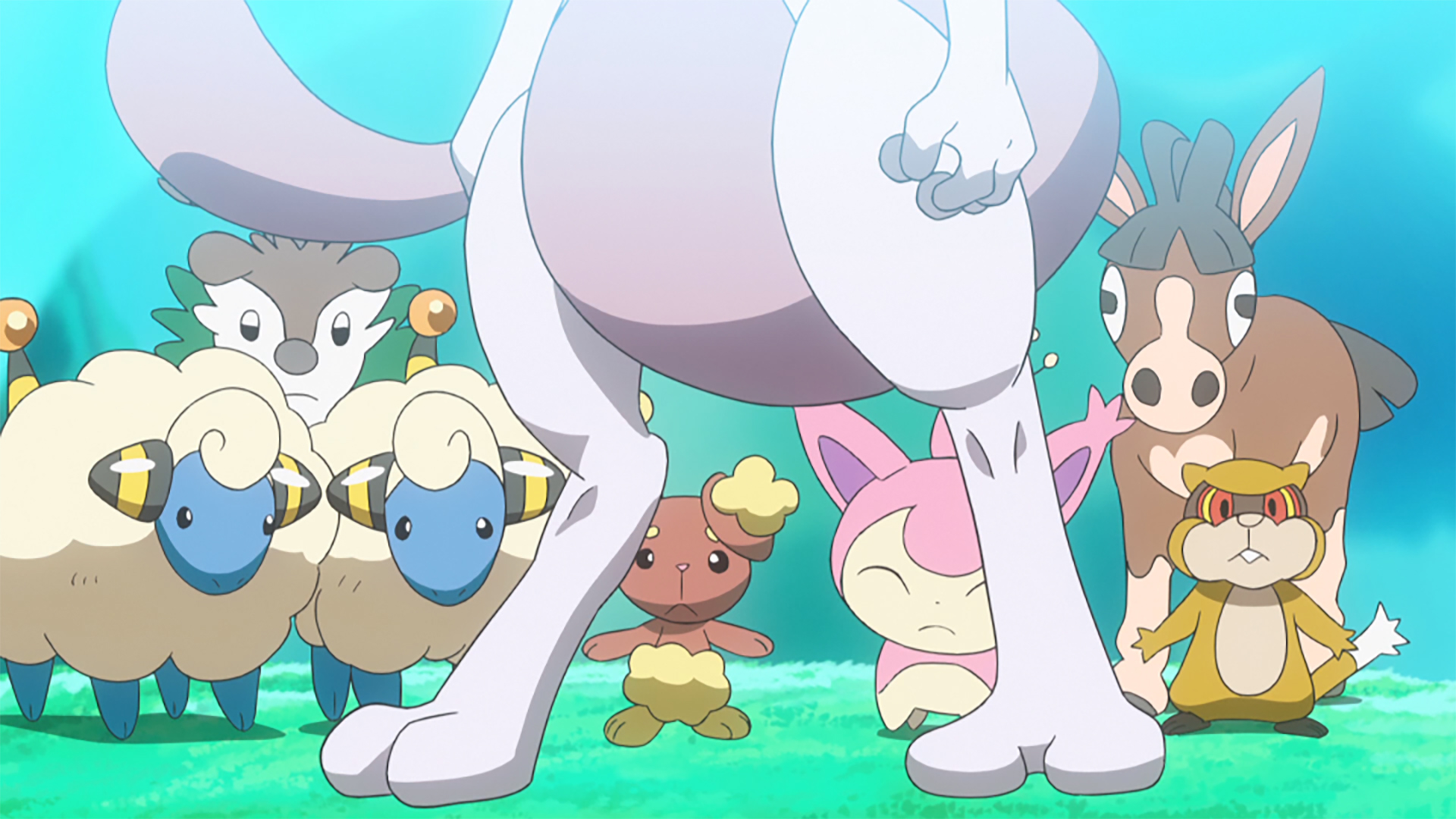 アニメ ポケットモンスター 公式 アニポケ ハイライト 第46話では セロアイランドには野生のポケモンがいっぱい マンキー の大群 ギャラドス キングラー そして 森の奥にはワケありポケモンたちの姿も 第46話の見逃し配信でもう一度