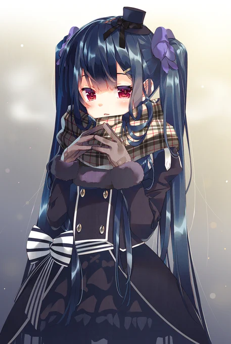 寒くなってきたので冬っぽいのを。
#いいツインテールの日 