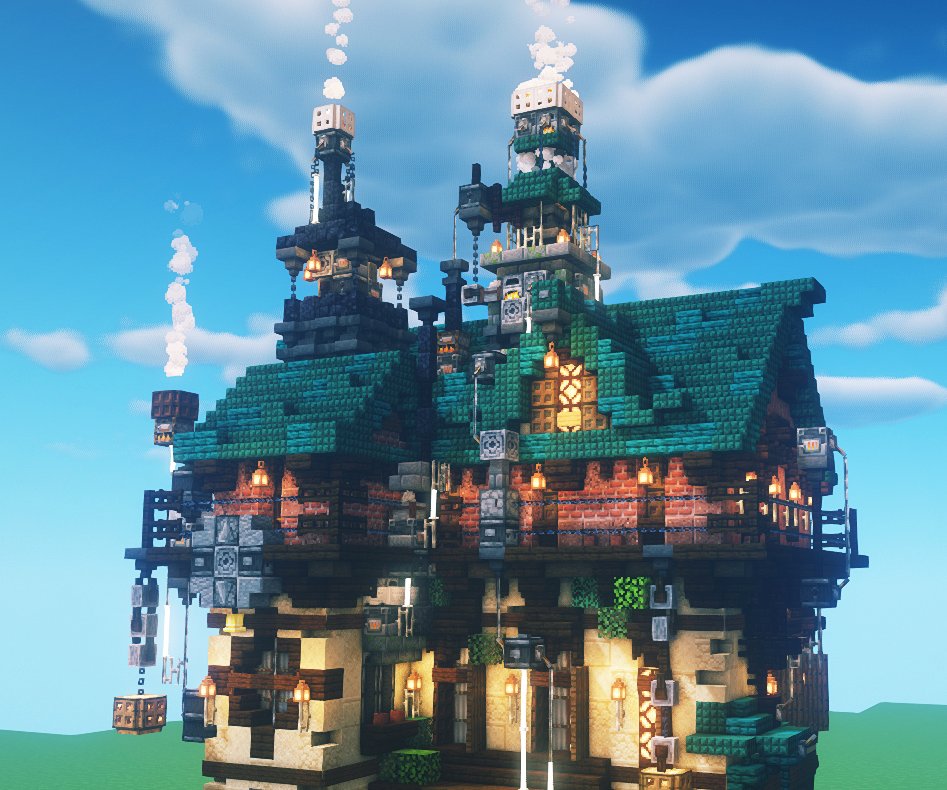 Freedom 在 Twitter 上 スチームパンクの家の途中経過 The Progress Of The Steampunk House T Co Eyn4ah3xyz マイクラ マインクラフト Minecraft Minecraft建築コミュ Minecraftbuild Architect Interior Tutorial 建築 Base スチームパンク