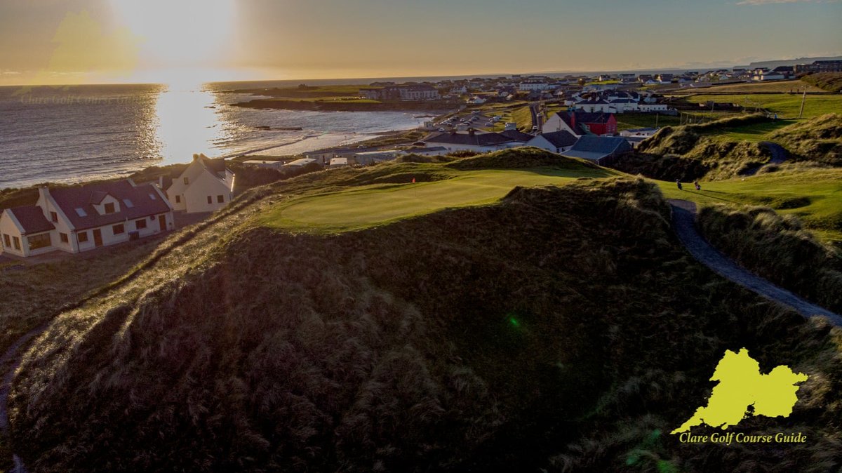 ClareGuide's tweet photo. The spectacular view on the par 3 8th hole in @spanishpointgc is one you have to experience. With the beach alongside &amp; views of the Cliffs of Moher its easy to be distracted from a short but insanely risky shot (especially with the breeze)
#claregolf #spanishpoint https://t.co/DZ3oKDc75O