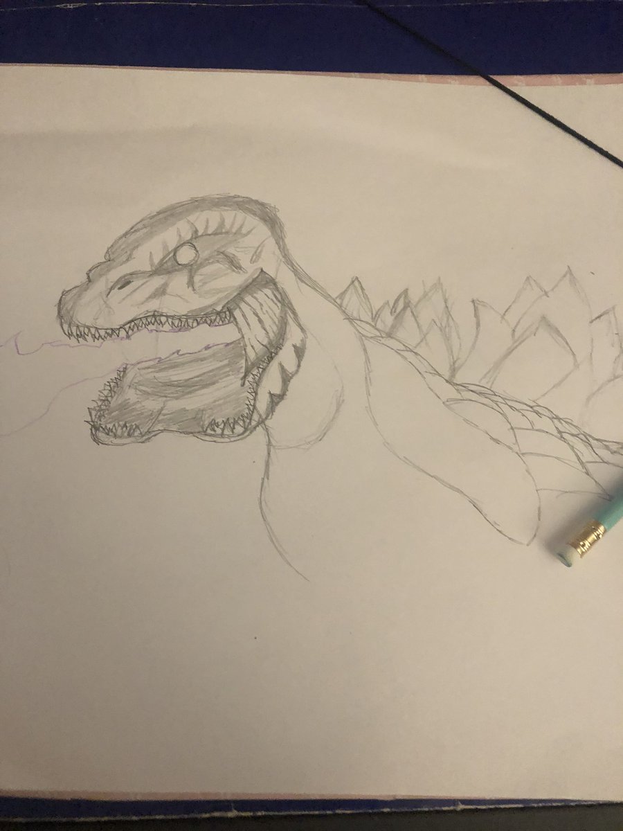Pato37148285's tweet photo. 1 day i do my best draw of Gozilla (Gojira) https://t.co/J8TX2ppBWt