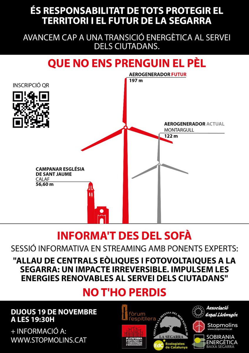 jolival65's tweet photo. Vosaltres mateixos, gent de la Segarra històrica! Em pregunto què esperen les institucions locals i comarcals a denunciar aquesta barbaritat.
Sí a l’energies sostenibles, mai d’aquesta manera.
RT https://t.co/ntEOerF5Bj