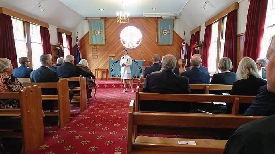 A beautiful service for the RAF Bomber Command this morning at the Whenuapai St Marks Chapel. Its always a privilege to be there and sing for these amazing men and their families. #WeWillRememberThem #RAF #NEWZEALAND