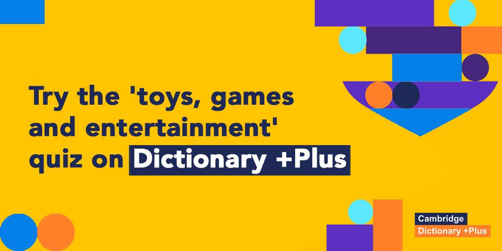 CambridgeWords's tweet image. Do you use the word lists and image quizzes on Dictionary +Plus? 

Have a go at this &apos;not so easy&apos; #ImageQuiz on toys, games and entertainment: ow.ly/4eq950C5WhH