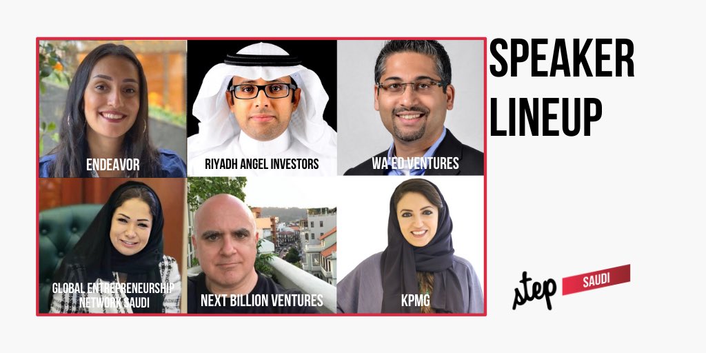 VPs, CEOs &amp; Co-Founders from KSA and the rest of the world will take over the Live online stage at Step Saudi 2020 @stepsaudi this November 24 and 25! 
Use this discount: TenmouStep and grab your ticket now bit.ly/3ljEVyu 
#StepSaudi2020 #2020  #Tenmou #Bahrain #KSA