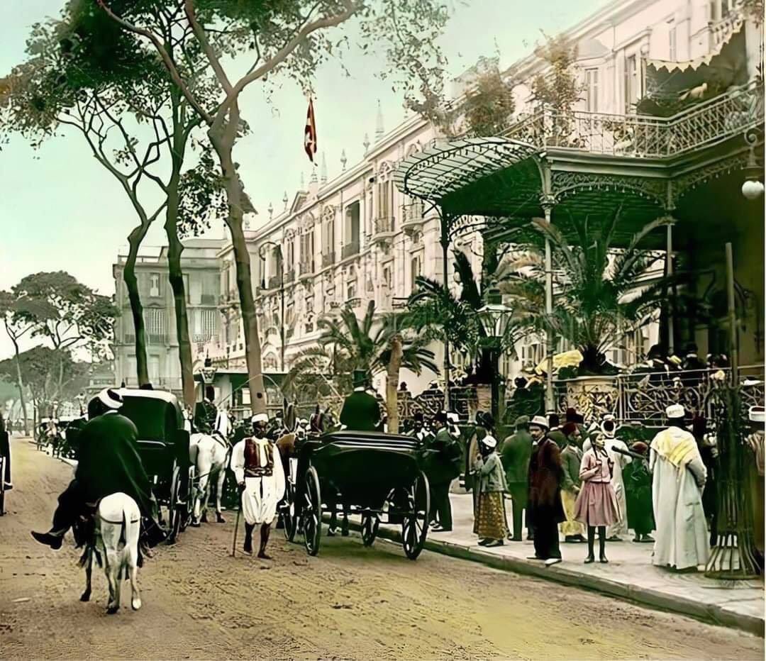 king_faroukmisr's tweet photo. ليست أوروبا و ليست مشهد في فيلم سينمائي قديم .. أنها القاهرة عام 1906 .. https://t.co/nn76ETFc70