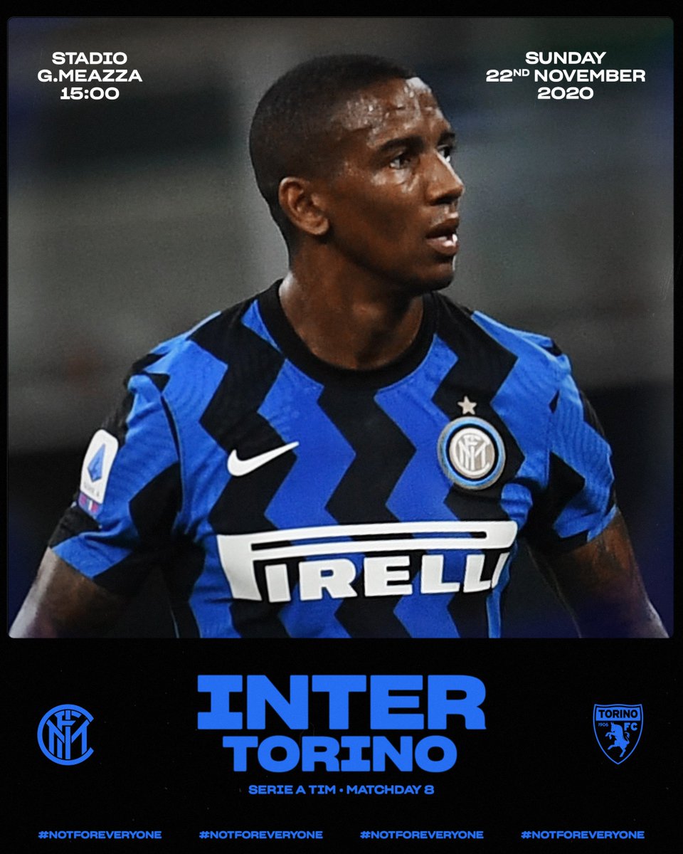 Inter_ar's tweet photo. 💥 يــوم الــمــبــاراة
⚽ #إنتر_تورينو
🏆 الأسبوع الـ 8 @SerieA
⏰ 17:00 توقيت مكة المكرمة
🏟️ ملعب جوزيبي مياتزا
#فورزا_إنتر ⚫🔵 https://t.co/Rpjw19eNFg