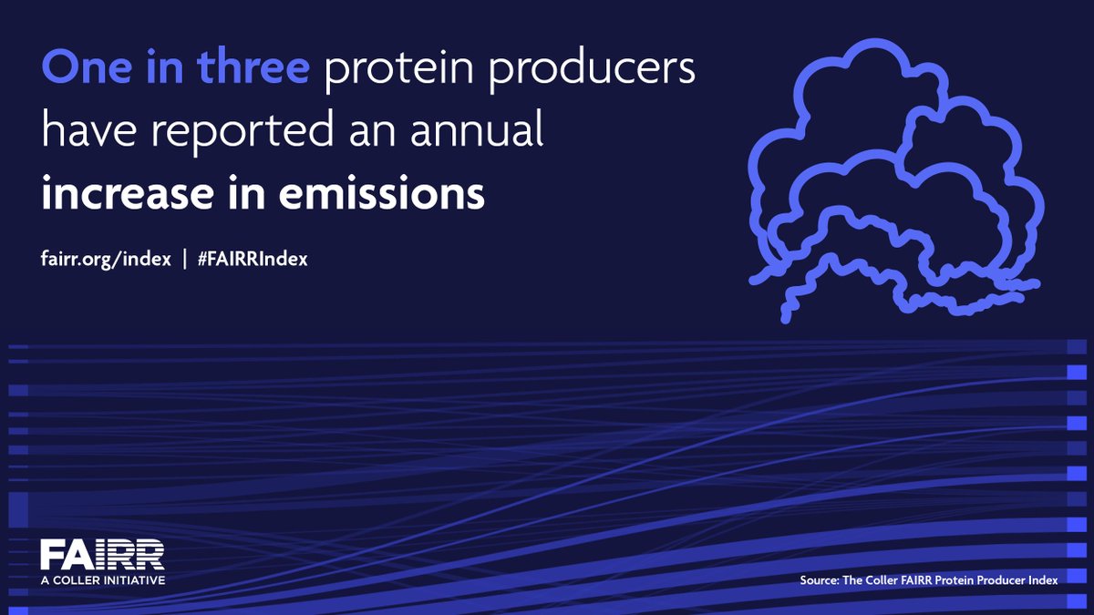 FAIRRInitiative's tweet image. Whilst other high-emitting sectors ramp up their #climatecommitments, the meat and dairy sector is dragging its feet on #greenhousegas #emissions, undermining the viability of the Paris Agreement. 
Explore the data in the#FAIRRIndex : buff.ly/3nqZWbN