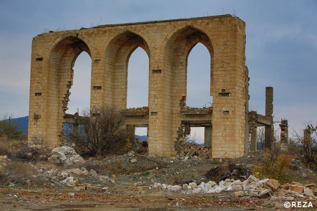 Ağdam the martyr city. I was there after the Xocalı massacre. It was a beautiful and flourishing city. Today, I saw a ghost town that looked like Hiroshima after the atomic bom. After about 29 years of occupation Armenian forces had to leave the city to Azerbaijanis. #Agdam