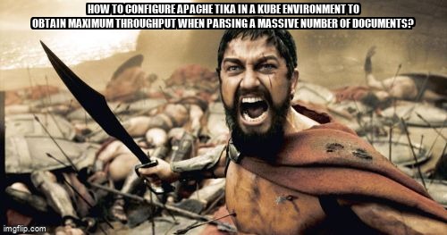 overflow_meme's tweet image. How to configure Apache Tika in a kube environment to obtain maximum throughput when parsing a massive number of documents? stackoverflow.com/questions/6495… #java #kubernetes #apachetika #tikaserver
