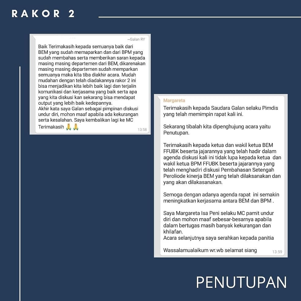 BPM_FF's tweet photo. Bismillahirahmanirrahim 
Assalamualaikum wr wb.
.
.
. 
Pada Sabtu, 21 November 2020 - Minggu  22 November 2020
Telah Dilaksanakan Rapat Koordinasi Ke-2 Dengan Tema Pembahasan Evaluasi Kinerja BEM FF  UBK Periode  2020 /2021
 
.
#DPMFFUBKSUKSES 
#DPMFFUBK https://t.co/OSKtTQrd8X