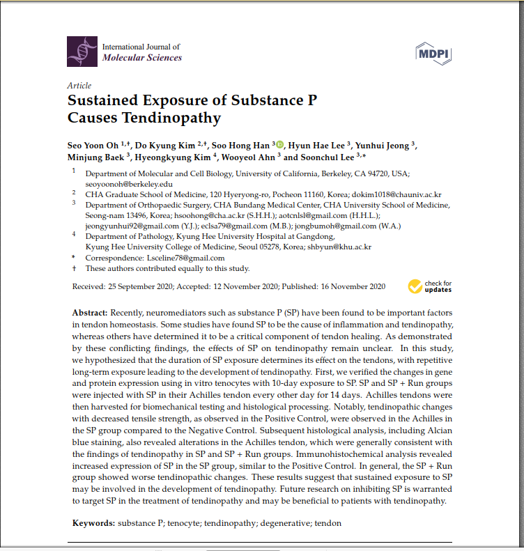 PhysioMeScience's tweet photo. Sustained Exposure of Substance P
Causes Tendinopathy

https://t.co/dH0jPiNTZ1 https://t.co/TBNmlhL4ZZ